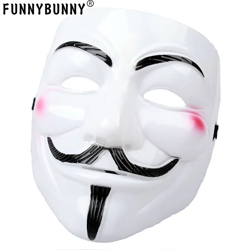 

FUNNYBUNNY V for Vendetta Anonymous Guy Fawkes Resin Fancy Cool Costume Cosplay Mask for Parties, Carnivals
