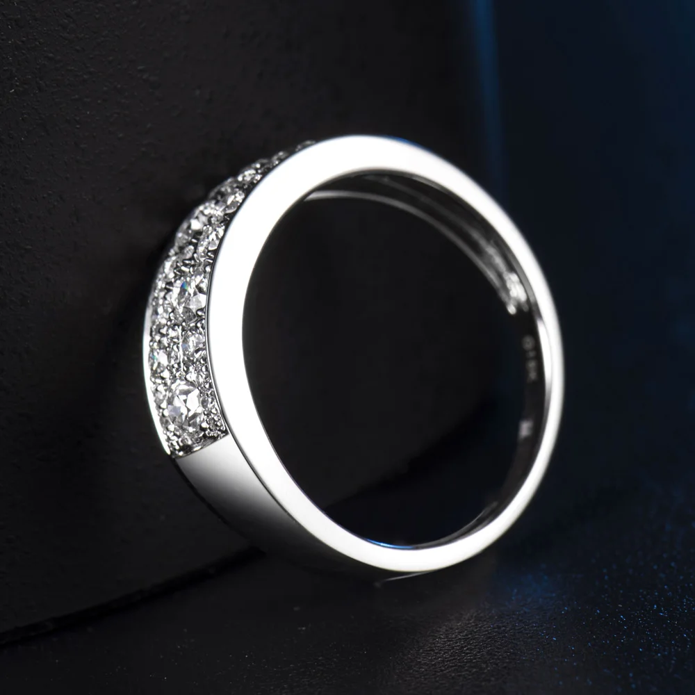 Loverjewelry кольцо для подарка на День святого Валентина настоящее из 18 К белого