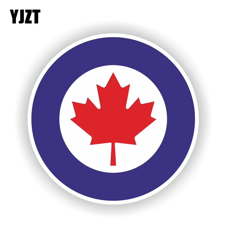 

YJZT 12CM*12CM Personality Car Sticker Canada RCAF Air force Motorcycle PVC Decal 6-1541