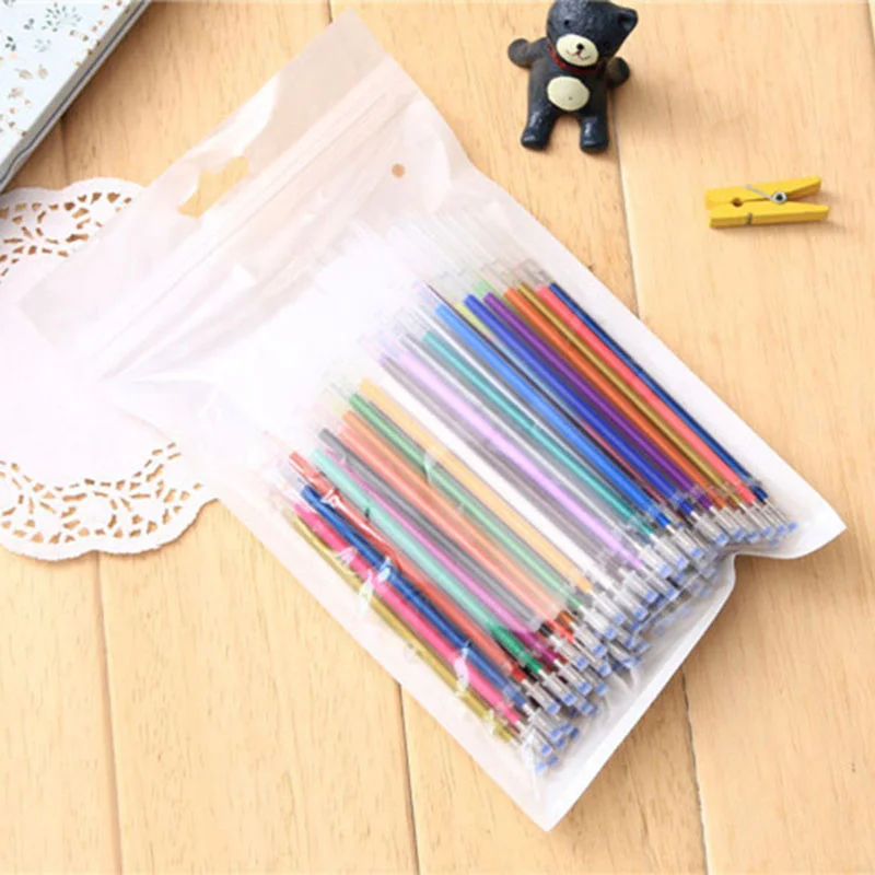 

100 pcs/lot DIY Cute Kawaii Colorful Gel Pen Refills Set For Kids Writing Painting Gifts Korean Stationery Student 3704