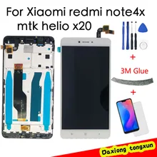 Snapdragon 625 дисплей для XIAOMI Redmi Note 4X lcd сенсорный экран с рамкой для Redmi Note 4X Global lcd дисплей Запчасти