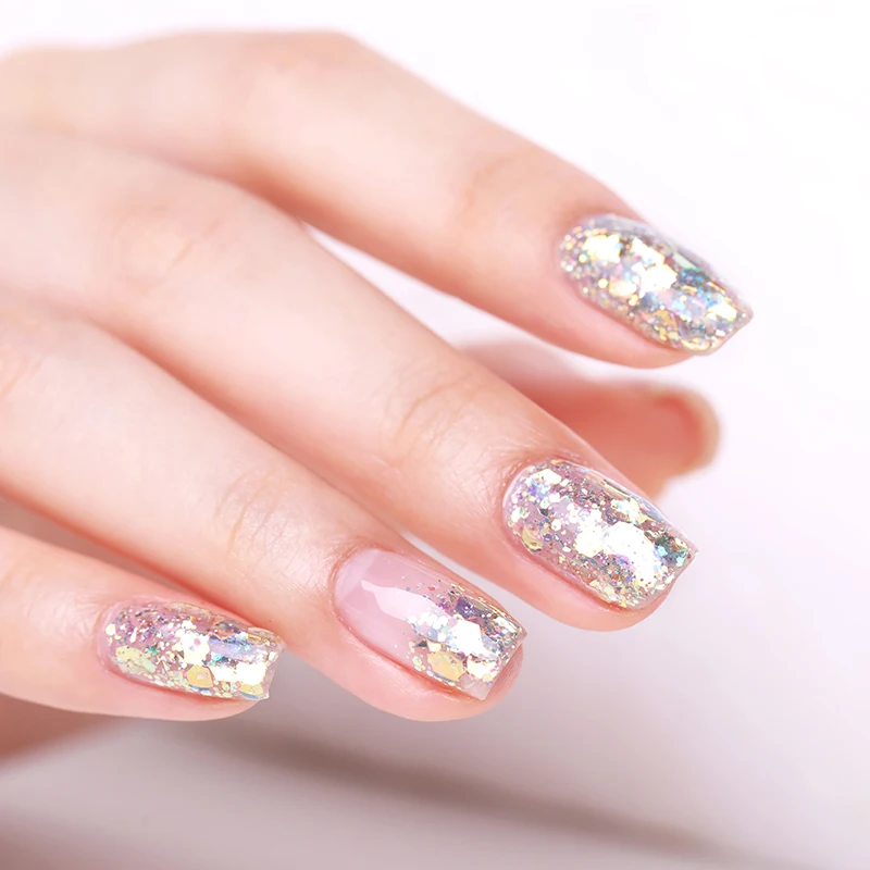 BORN PRETTY Красочные Блестки для ногтей блестки 1 г Сияющие неравномерные хлопья
