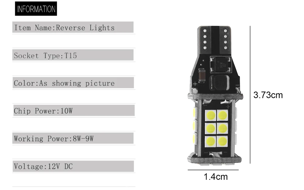 T15 921 912 W16W WY16W 24 SMD 3030 светодиодный CANBUS безотказная Автомобильная Тормозная лампа автомобильный резервный обратный светильник индикатор направления лампы Белый