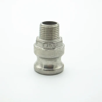 

1/2" BSP Male Thread x 32mm OD Camlock 304 Stainless Steel F Type Plug Cam Lock Fitting Pump Adapter Cam Groove Coupling