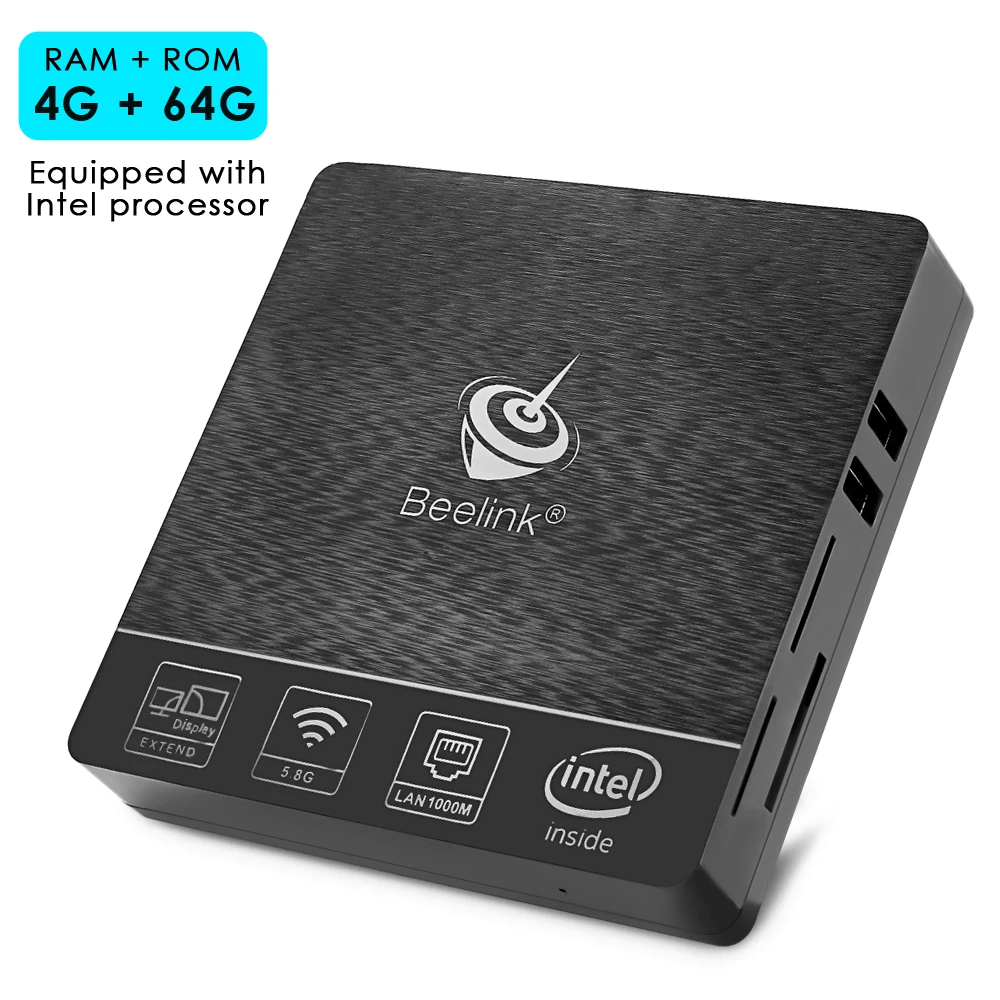 Original Beelink BT3 Pro Mini PC 2.4 / 5.8GHz WiFi Bluetooth 4.0