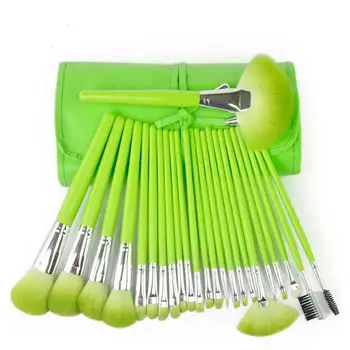 

BearPaw 24 Pcs/lot Makeup Brushes Set Kit Tools Cosmetic Brush With PU Case eyebrow brush makeup brushes set