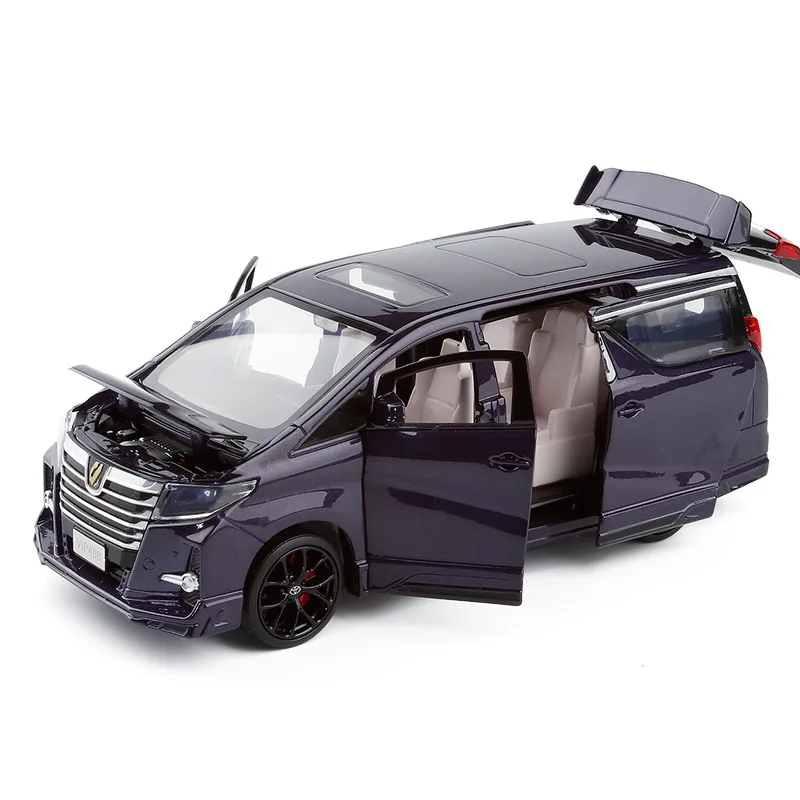 

High simulation 1:32 Toyota Elfa VIP metal alloy model,collection and gift MVP sound and light pull back model,free shipping