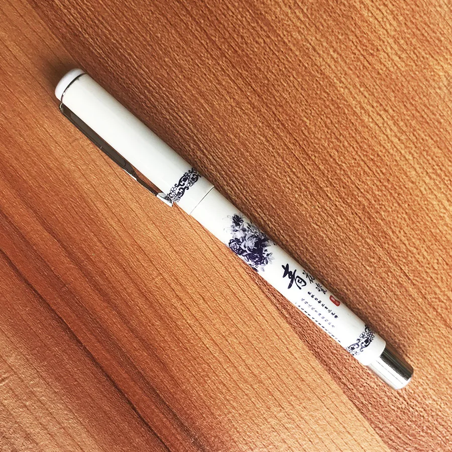 

Blue and White Porcelain With Horse to success Chinese Painting Roller ball Pen