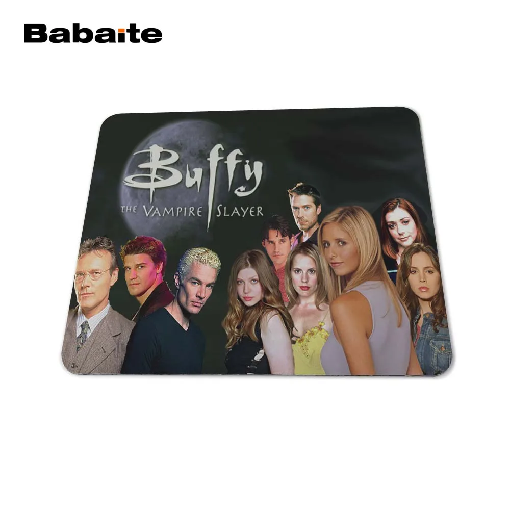 Babaite Buffy Охотник на вампиров резиновый, мягкий, для игр мышь игры черный коврик для мыши мальчик подарок коврик для мышки блокнот коврики для мышки