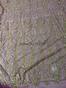 

Top sales African shinny glitter Guipure Lace JRB-81455 African Cord Lace Fabric with glued glitter