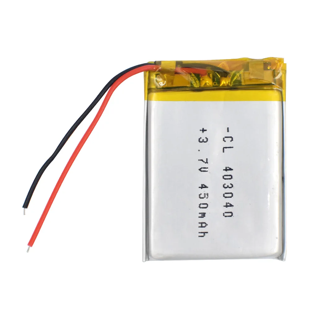 Модель 403040 3 7 v 450mAh литий ионная полимерная аккумуляторная батарея Li Po для