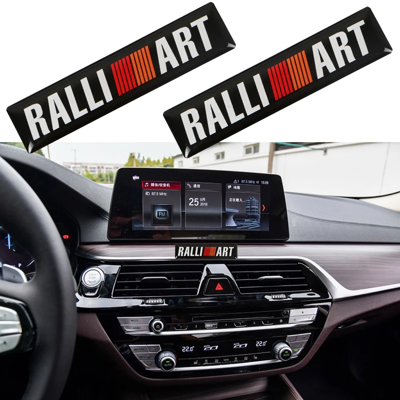 

2Pcs Newest 3D Car Styling Epoxy Glue Decal Emblem Badge for Mitsubishi Lancer Outlander Pajero Asx Ralliart Auto Accessories