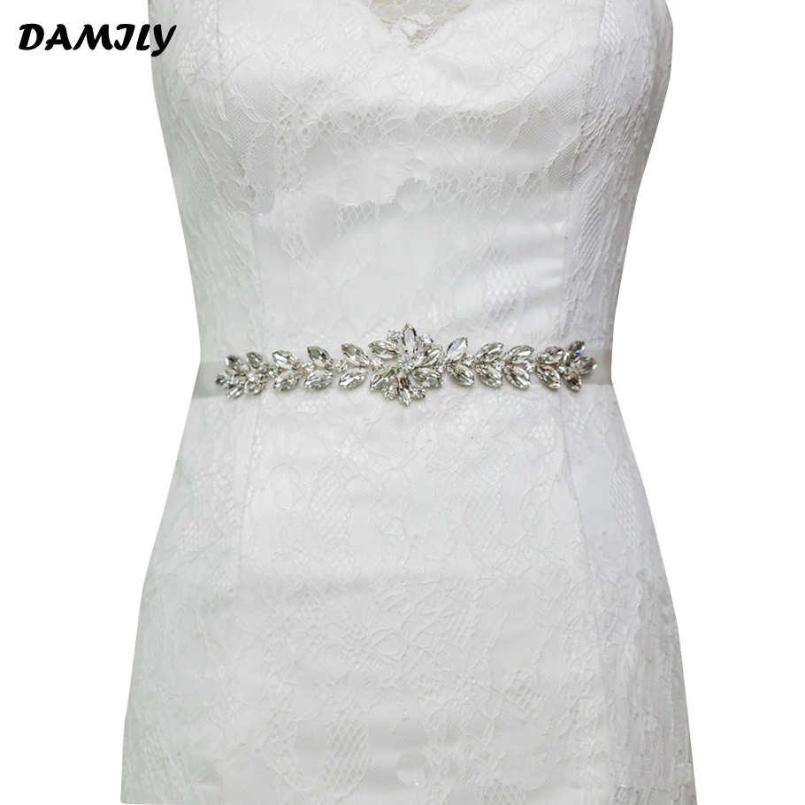 Women s Belts Brand font b Wedding b font Sash Luxury Handmade Rhinestone font b Bridal