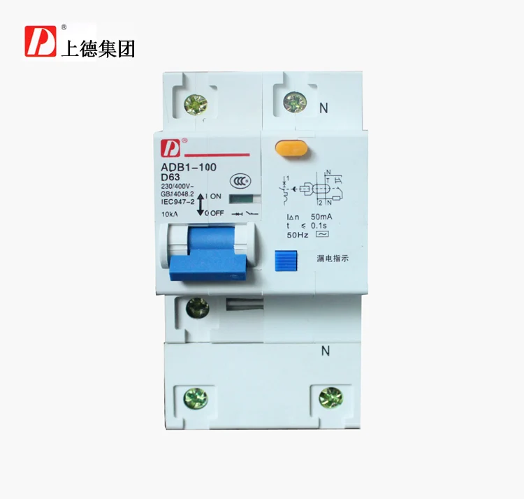 

Tak on ADB1LE small DZ47LE-1P+N 63A circuit breaker with GFCI protection one