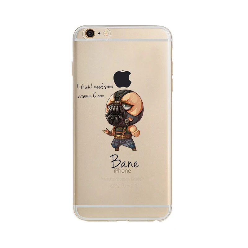 For iphone 8 cartoon Avengers mobile phone shell painted soft slim for 6/7/8 6plus/7plus /8plus |