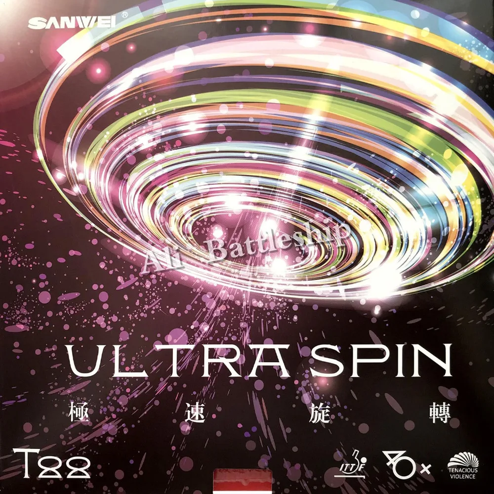 Originale Sanwei T88 Ultra Spin 40 + Pips-Nel Tennis Tavolo In Gomma Con Spugna