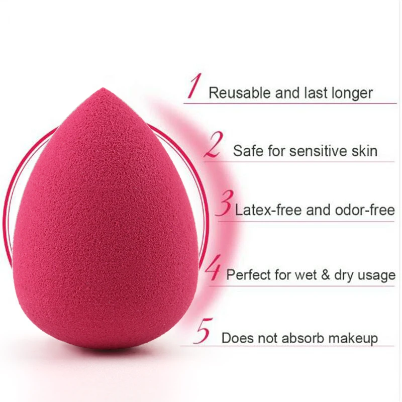 New Medium Makeup Sponge Water Drop Shape Make up Foundation Puff Concealer Powder Smooth Beauty Cosmetic Makeup Sponge Tools 6