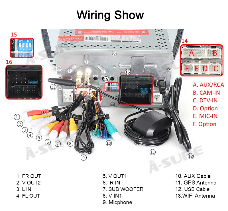 Top A-Sure 2 Din Android 9.0 Auto Radio GPS DVD Player Sat Nav Stereo Navigation For Seat Ibiza 2009-2013 Quad Core DAB+ WIFI 4G 34