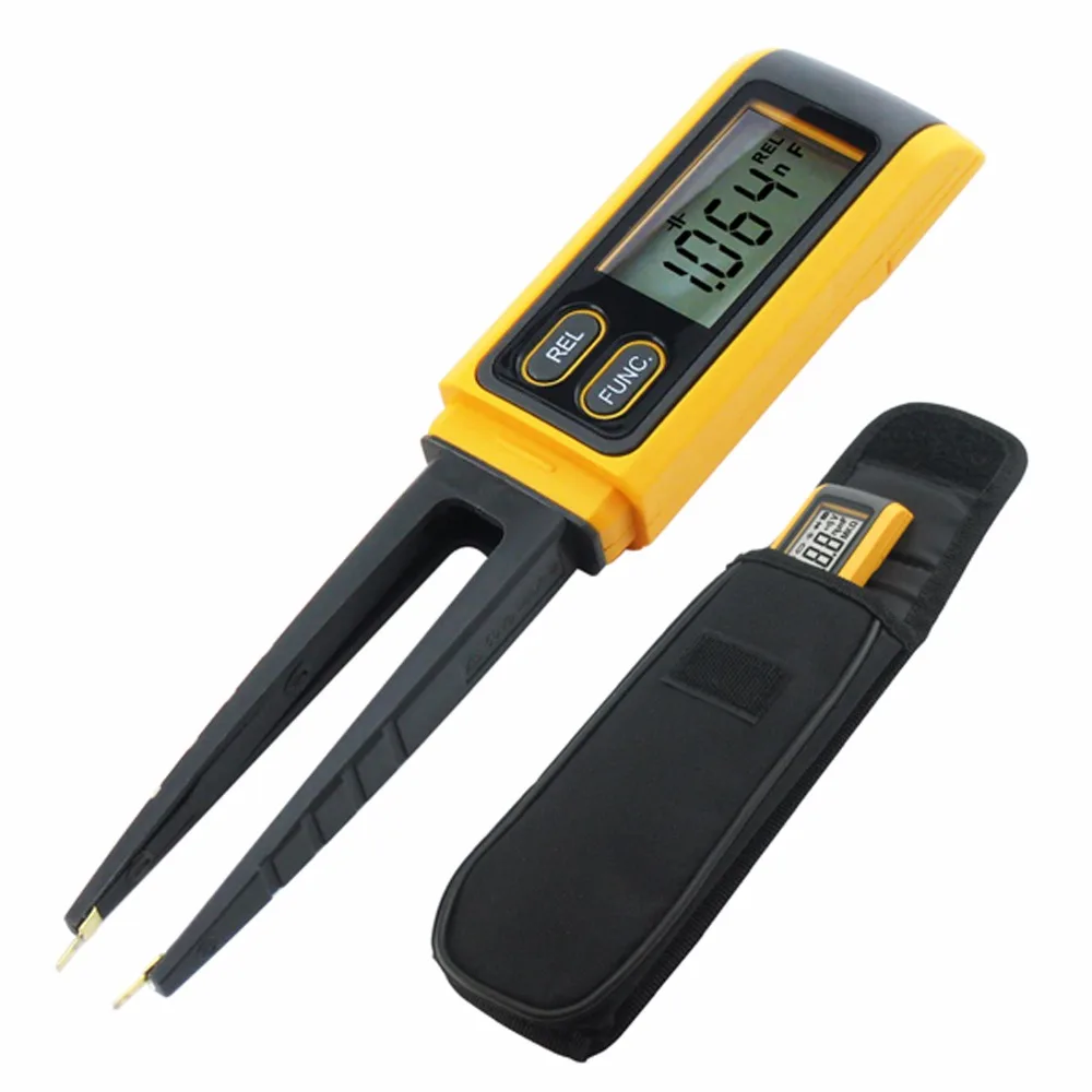 

Multimeter Tweezer Resistance Capacitance Diode SMD Tester Continuity Check R/C/D MultiMeter for Surface Mount Devices