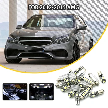 

LOAUT 10pcs White Car LED Light Bulbs Interior Package Kit For Mercedes Benz E63 AMG 2012-2015 Error Free Canbus
