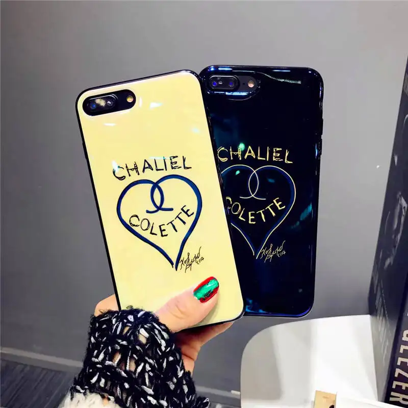 

Simple Love Letter For Iphone 6 6S 7 8plus X Xs Xr Xsmax Blue Silicone Drop Mobile Phone Case