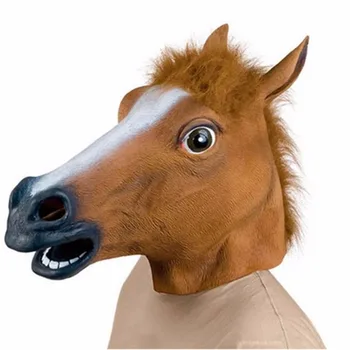 

New Years Horse Head Mask Animal Costume n Toys Party Halloween 2018 New Year Decoration