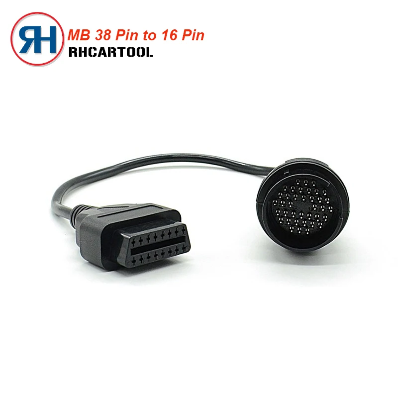 

New Car diagnostic tool for MB 38 Pin to 16 Pin OBD2 OBD Diagnostic Adapter For Mercedes 38 pin OBD 38pin Connector For Benz