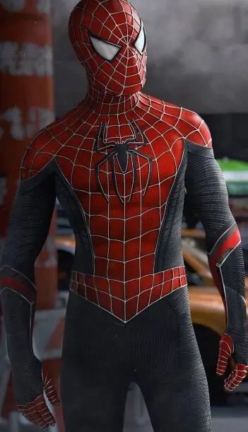 Вдали от дома Raimi Человек-паук косплей костюм черный PS4 Insomniac Человек-паук лайкра 3D принт зентай Хэллоуин костюмы Человека-паука - Цвет: With Eyes Mask