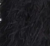 Сексуальная меховая шаль с настоящим страусиным пером Модные женские кейпы осень зима стиль - Цвет: Черный