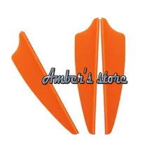 100 шт. 1,7" щит Пластик оранжевая стрелка Fletching ТПУ флюгер стрельба из лука бант для охоты