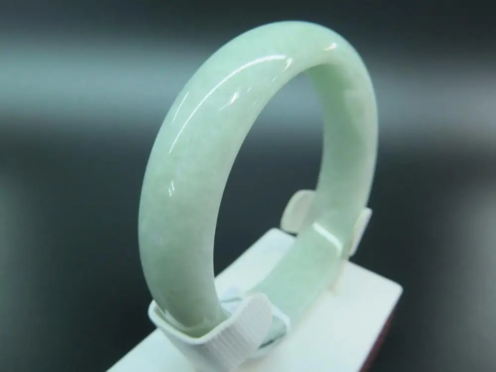 

New Arrives 100% Natural A Grade Aqua Jade (Jadeite) Bangle #1