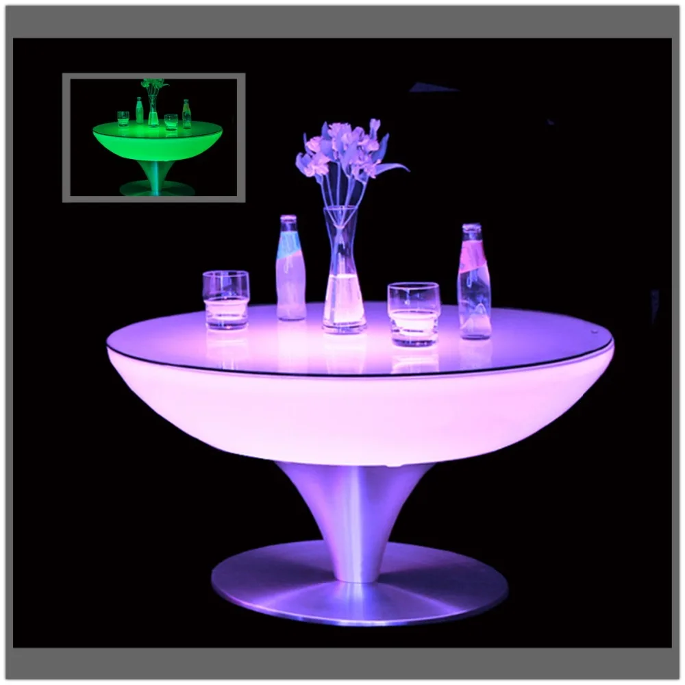 SK-LF18 (D80*H56cm)  Led Bar Table Illuminous Glowing Coffee Table Lighting Waterproof IP65 Rechargeable for Party Event 2pc/Lot