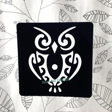 Сексуальная Сова дизайны поддельные трафареты для татуировок хной для аэрографа живопись татуировки темпалте женский боди-арт Татуировка на руку паста