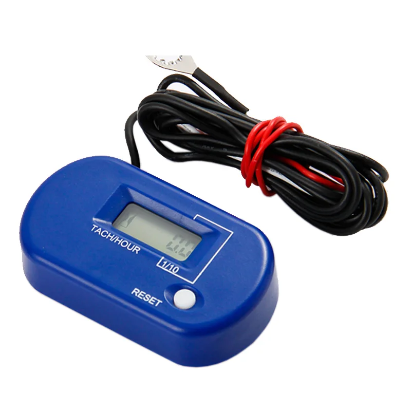 Running Waterproof Tachometer RPM Meter Resettable Hour Meter