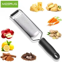 MESNUG Comfortable Vegetable Grater Cheese Safe Heavy Duty Stainless Steel Lemon Zester Grater For Carrots Potatoes Gingers