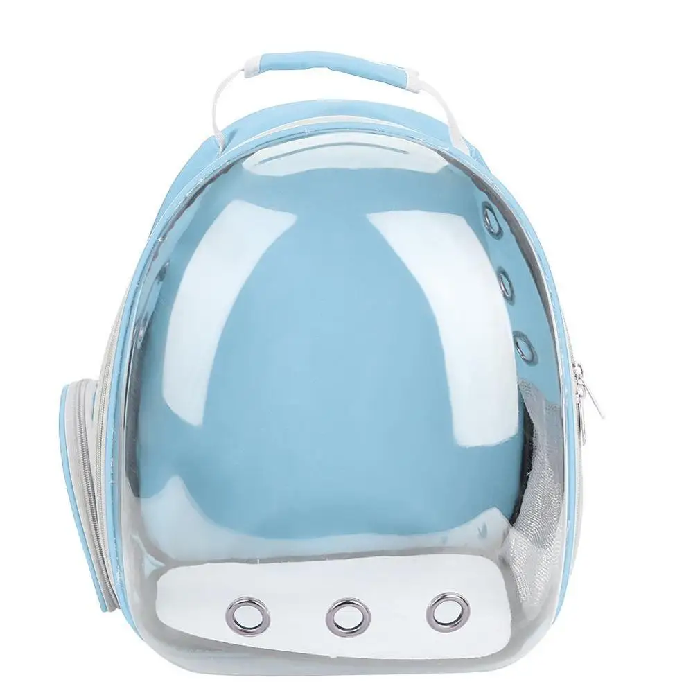 Рюкзак для кошек, сумка для кошек, сумка для путешествий, рюкзак для щенков, прозрачный водонепроницаемый рюкзак для собак - Цвет: Sky Blue