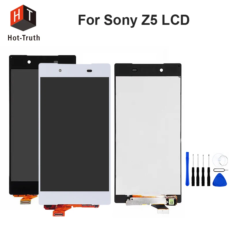 Hot-Truth LCD Display For Sony Xperia Z5 E6603 E6633 E6653 E6683 Touch Screen Digitizer Assembly with Frame+Free Tools LCD Parts