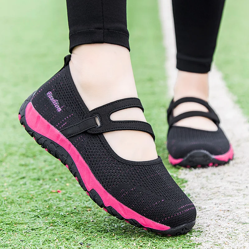 Women Flats Shoes Summer Mesh Sneakers Breathable Casual Shoes Women Loafers Lady Soft Walking Sneaker Boat Shoe Zapatos Mujer