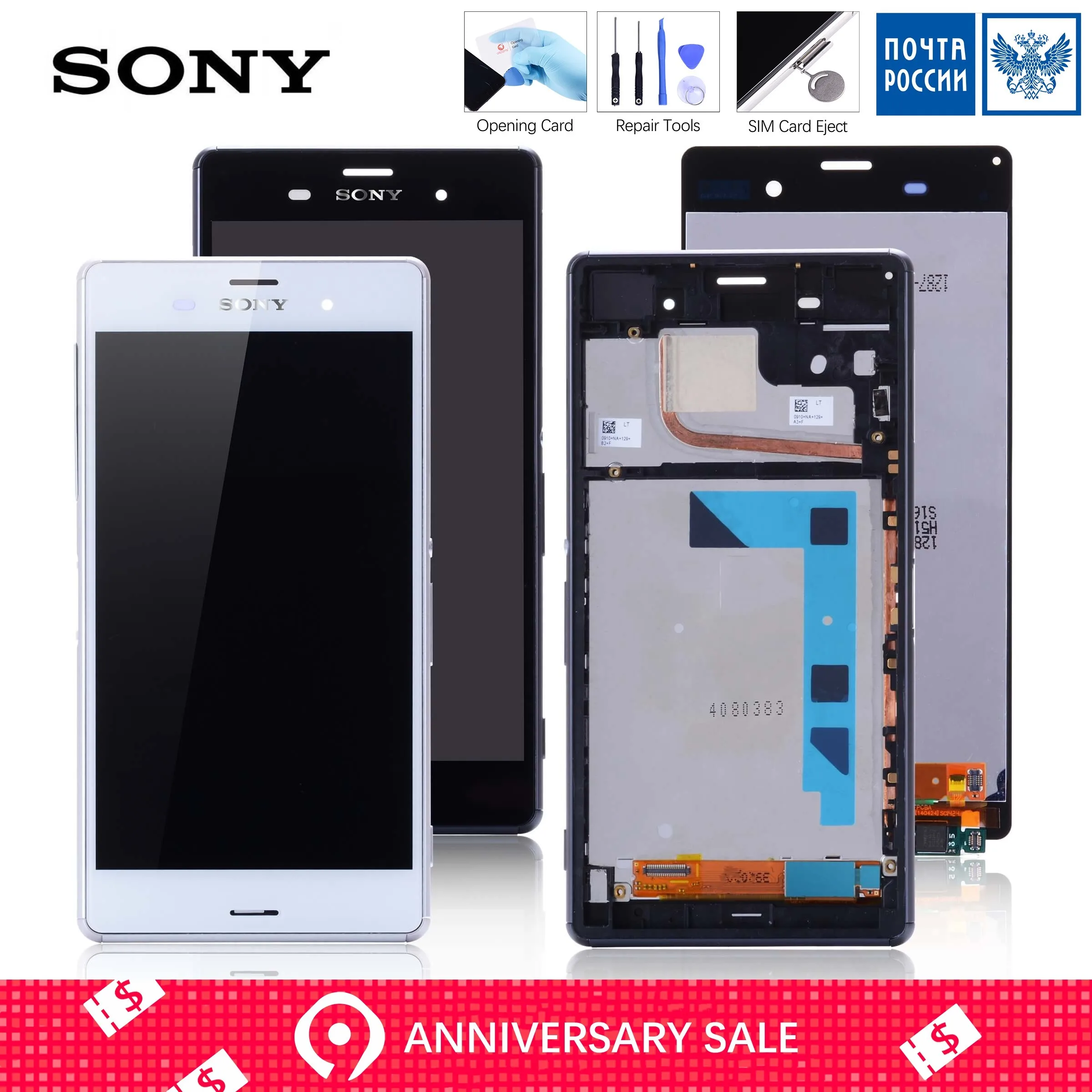 

ORIGINAL For SONY Xperia Z3 LCD Display D6603 D6633 D6653 L55T For SONY Xperia Z3 Display Touch Screen with Frame Replace