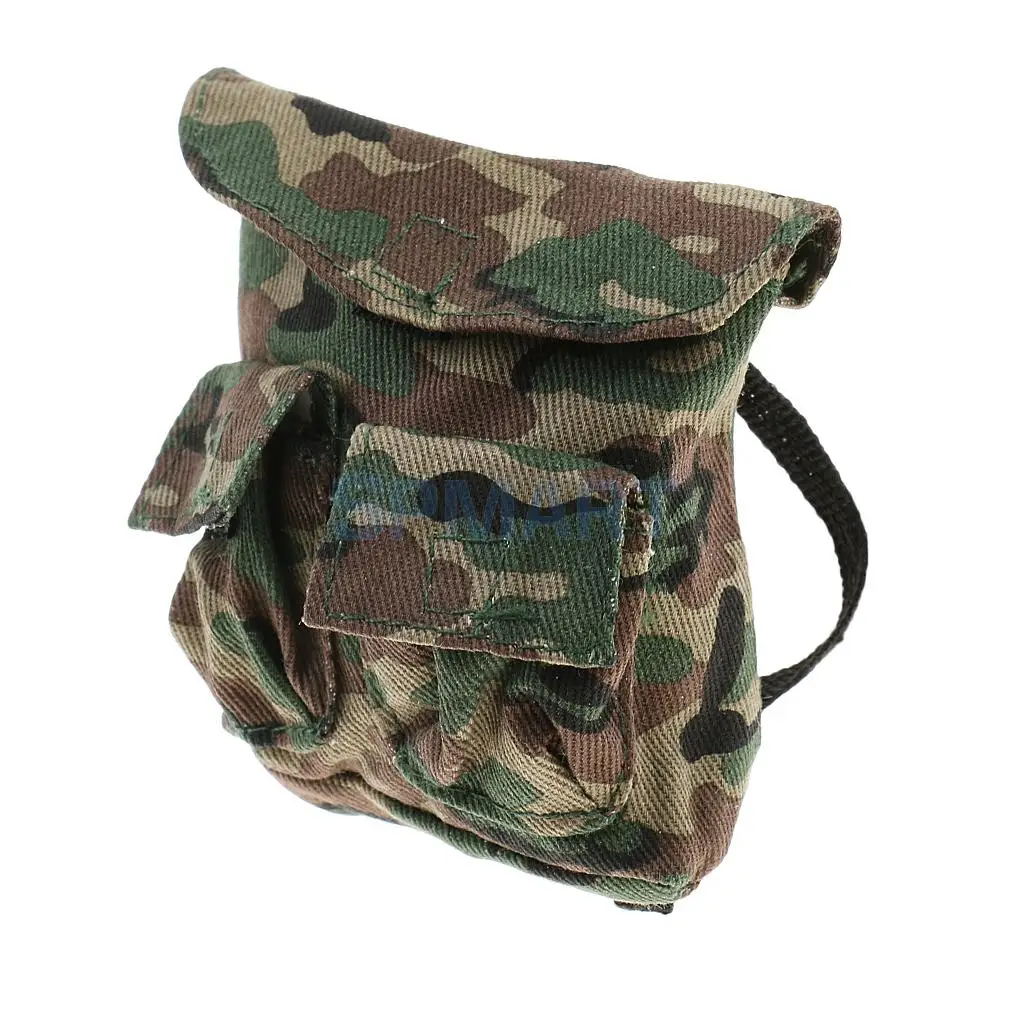 1/6 Scale Soldiers Jungle Camouflage Backpack Shoulder Bag Model DIY for 12 inch Action Figures Toys /