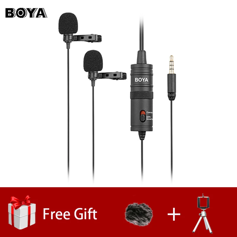 BOYA BY-M1DM Dual Omnidirectional Lavalier Microph