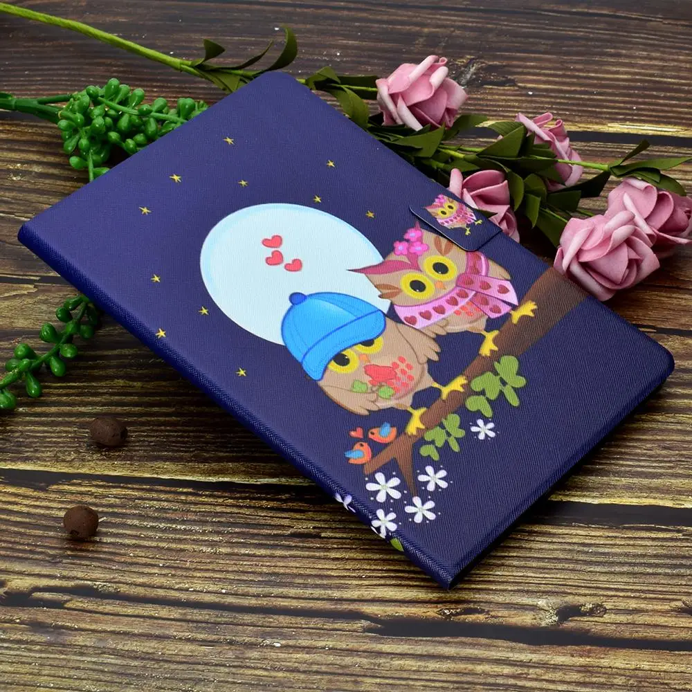 Stand Flip Case For iPad Pro 11"() Smart Cover Funda For New iPad Pro 11 inch PU Leather Dog Elephant Cat Owl Pattern