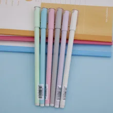0,5 мм милые кавайные матовые пластиковые гелевые ручки милые маркер Макарон ручка для детей подарок школьные канцелярские принадлежности рождественские подарки студентам награды