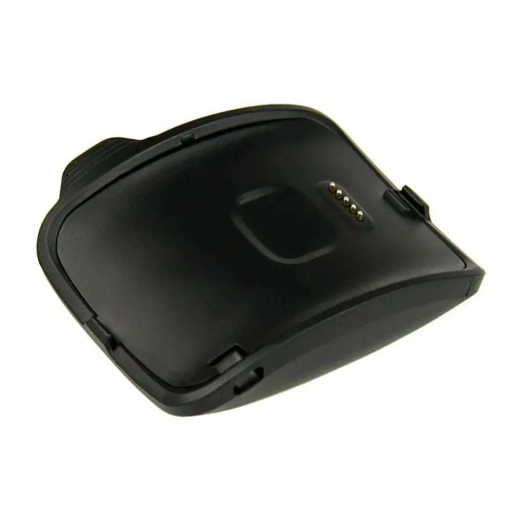 

GHH New Charger Cradle Charging Battery Dock For Samsung Galaxy Gear S R750 Black Lightweight Convenient CE0420