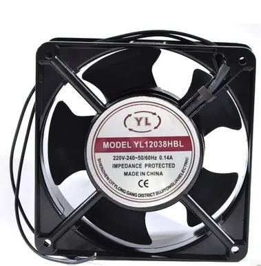 YL12038HBL 220V ~ 240V 0.14A 2 проводной Вентилятор охлаждения переменного тока|ac cooling fan|cooling