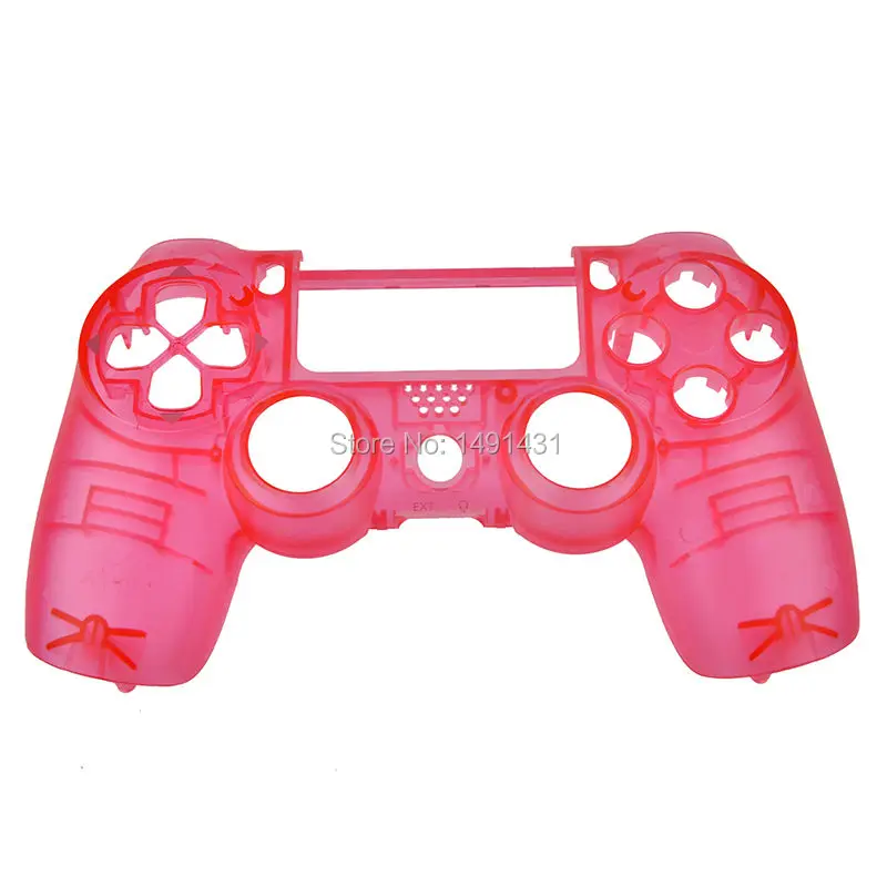 PS4 front shell transparent pink (4)