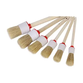 

Soft Car Brush Auto Detailing Wood Handle Tool Auto SUV Detaillering Car Cleaning Dash Care Interior