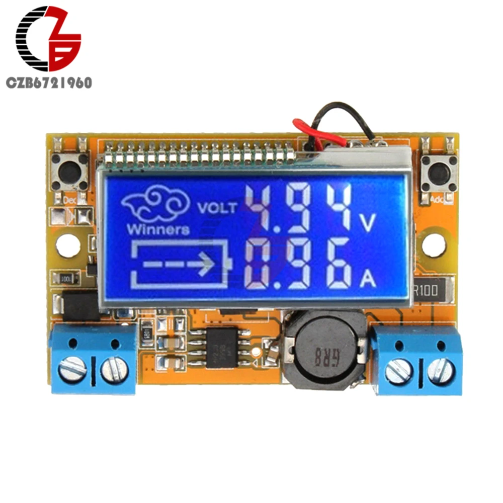 3A DC-DC понижающий преобразователь модуль регулятор напряжения трансформаторный источник энергии цифровой вольтметр Амперметр индикатор напряжения