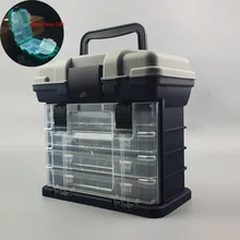 

Portable Thick Box For Fishing Tackle Multi-Layer 4 Transparent Fishing Box Plastic Anti High Temperature Fishing Boxes Storage