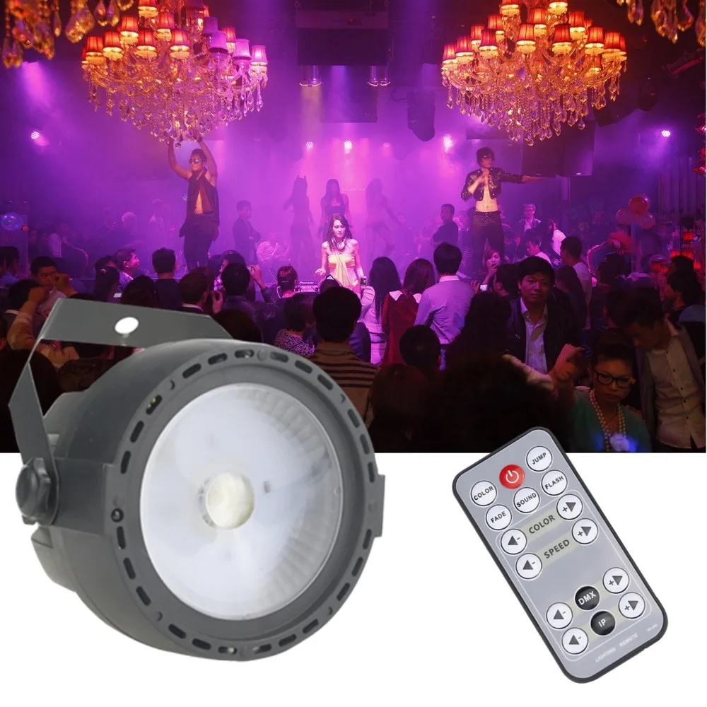 30 Вт RGB UV COB LED Par свет беспроводной 3в1 пульт дистанционного управления сценический